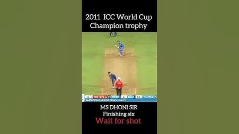 ms Dhoni ICC World Cup Champion trophy || #cricket #ICC #shorts #msdhoni #trending