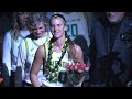 Oregon seniors, Satou Sabally address MKA crowd at senior day ceremony