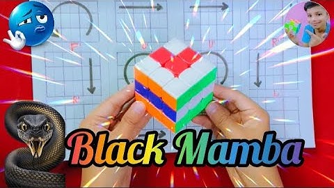 How to make "Black Mamba" 🐍Pattern on Rubik