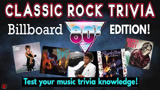 BILLBOARD 1980'S MUSIC TRIVIA- DO YOU KNOW YOUR MUSIC HISTORY? #80smusic #music #classicrock #trivia