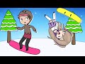 Esquia Para Ganar con Lyna !! Roblox Snowboard Obby