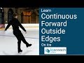 Ice skating lesson   learn continuous outside edges on ice with ice coach online