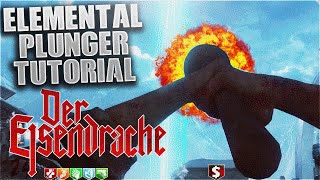 BLACK OPS 3 ZOMBIES "DER EISENDRACHE" - ELEMENTAL PLUNGER EASTER EGG TUTORIAL (1 HIT PANZER KILL)