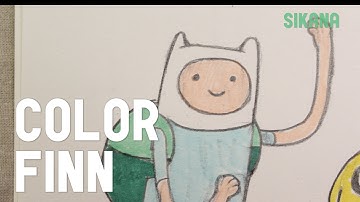 Learn how to draw easily: How to color Finn from Adventure time