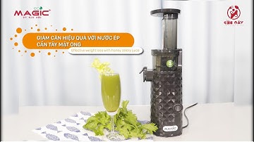 Giảm cân an toàn với nước ép Cần tây mật ong - Máy ép chậm Magic Eco AC-130