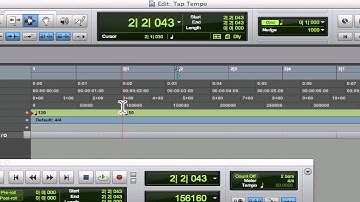 Using Tap Tempo in Pro Tools