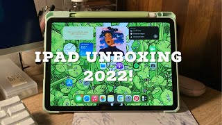 Ipad Air 5 Unboxing 2022 | My first Ipad ! | Setup and Accessories :D