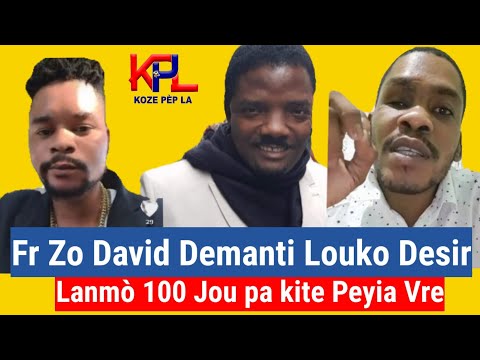 Fr Zo David Poze Yon Gwo Aksyon - Lanmò 100Jou pa kite Peyia - Louko Desir bay manti