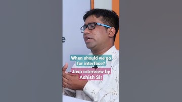 When should we go for interface in java? Ashish Sir #interviewtips #interfaces #campusinterview