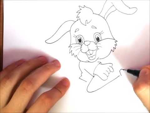 🐰 Kako nacrtati Zeca i Sargarepu / Drawing a Rabbit eating Carrot 🥕