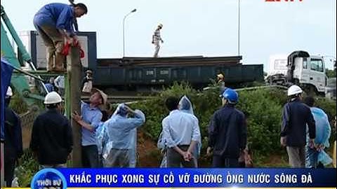 Đã khắc phục xong sự cố vỡ đường ống nước sông Đà