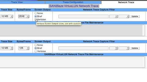 Capturing Wireshark Traces using the SANBlaze VirtuaLUN