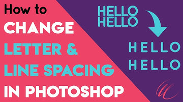 How to change the letter and line spacing in Photoshop