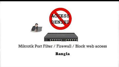 Port Filtering | Block | Mikrotik | Bangla