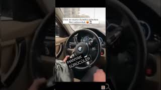 Karda Dümdüz Giden Bmw Kaydı Kaza Yapıyordu