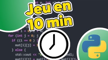 Faire un jeu en 10 min - Tuto Python débutant
