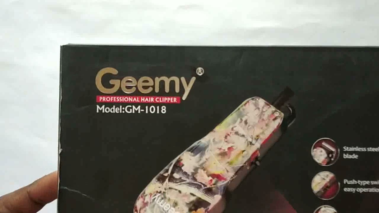 Geemy 1018 Hair Trimmer Unboxing Bansalkivideos Youtube