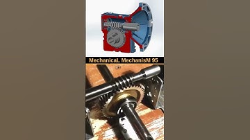 Worm Gear Reducer 40:1 in Action! 🐛⚙️ #cad #design #solidworks #mechanical