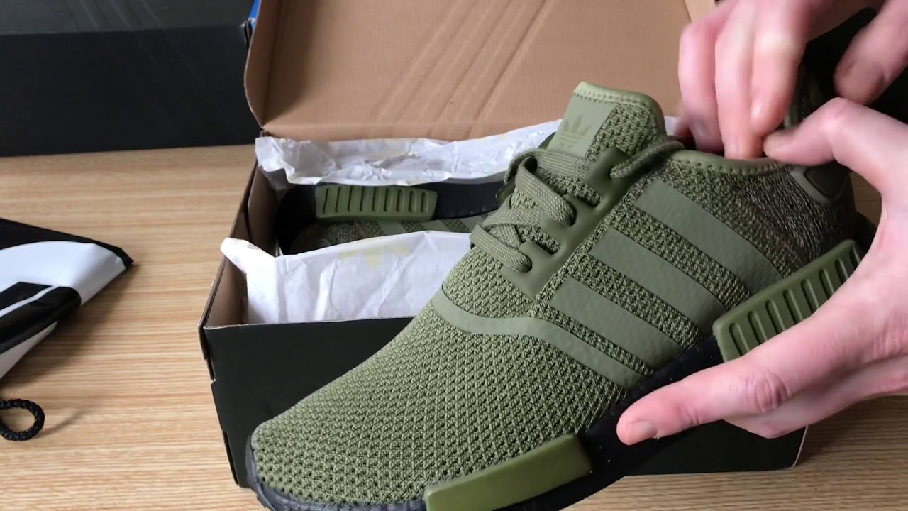 adidas nmd olive black