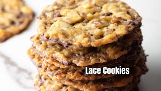 Crispy Oatmeal Lace Cookies | Thin, Buttery, and Ready in Under 10 Minutes