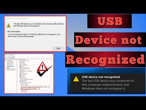 How to fix USB Device not recognized | USB device not recognized ...