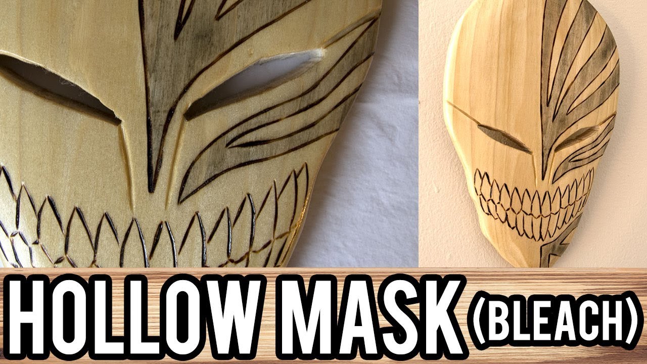 Ichigo's Hollow Mask (Bleach) wooden replica FANTASY WOODWORK YouTube