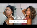 MY NATURAL HAIR ROUTINE THICK WAVY CURL | Bryana Jordyn