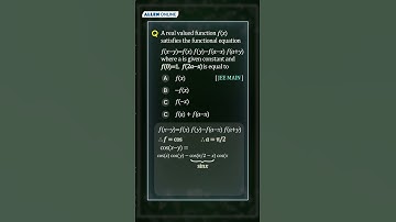 How to Quickly Solve Functional Equation Questions in JEE Main ✨| #jeeshorts