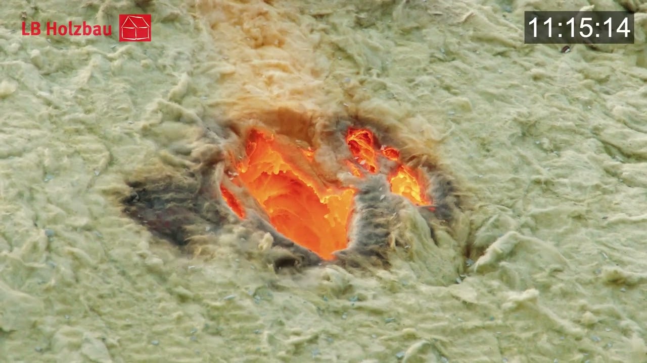 LB Holzbau Zellulose Brandversuch