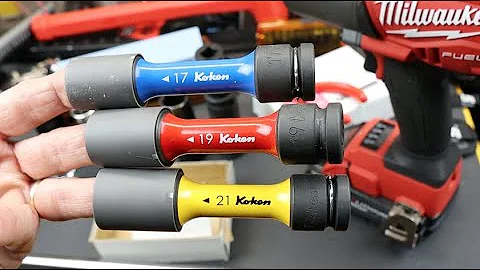 Koken Impact Wheel Nut Socket Set: Impact your lug nuts with a gentle touch. Colorful. 17-19-21mm