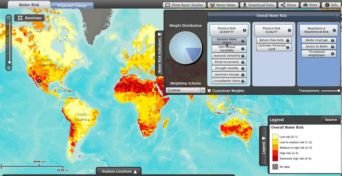 Aqueduct Global Water Risk Map Tutorial YouTube