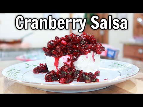 CRANBERRY SALSA WITH CREAM CHEESE