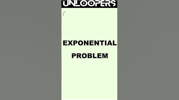 Tricky exponential problem #maths  #exponents #mathpuzzles  #algebratips