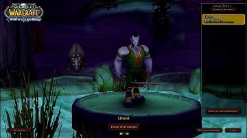 Custom character selection backgrund (Water Test) - World of Warcraft