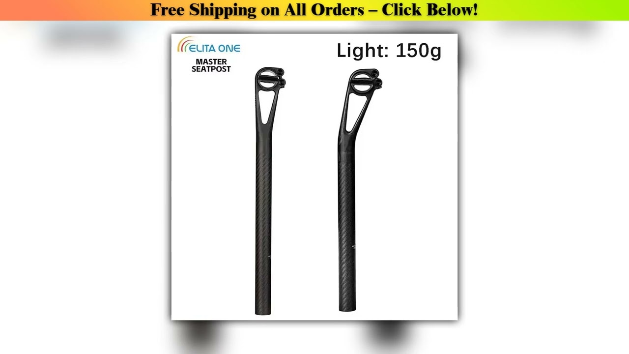Bicycle Seat post Carbon  offset 5/25mm Lightweight 150g 27.2/25.4/30.9/31.6mm Road/MTB Bike