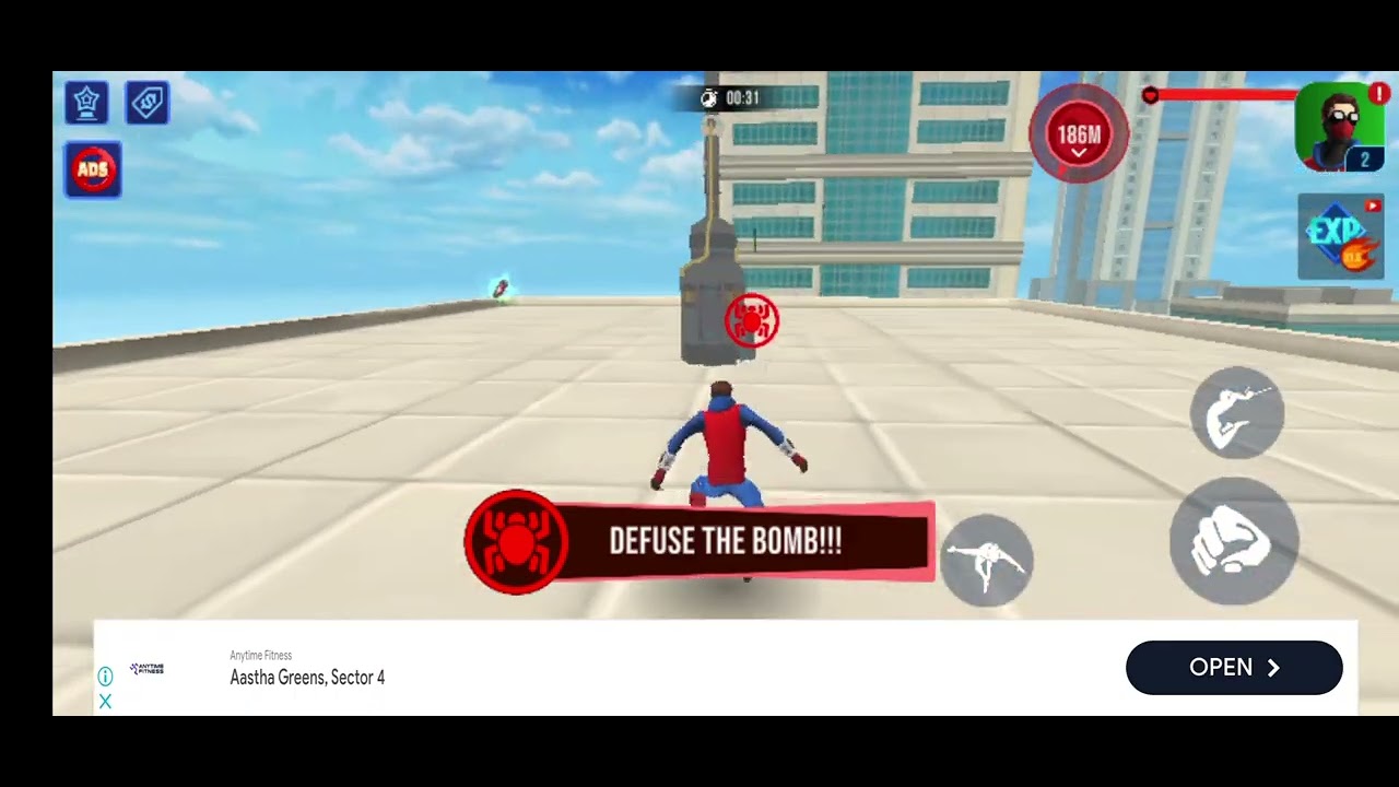 Spiderman fighting 