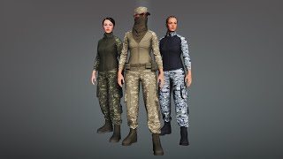 Female Tactical Clothing For MetaHuman Preview