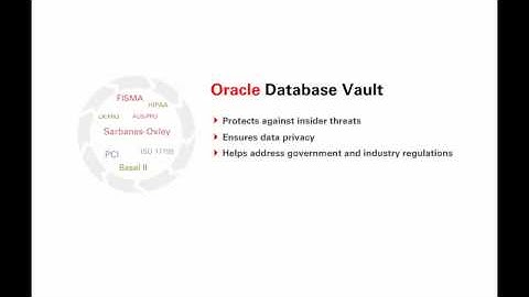 Oracle Database Vault