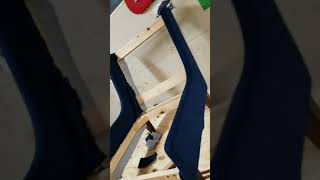 quick chair upholstery blue velvet