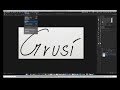 Eine Unterschrift / Signatur mit der eigenen Handschrift in Photoshop erstellen.