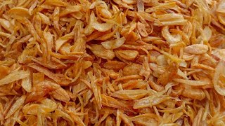 Cara bikin bawang goreng renyah tahan lama  || Hanya 2 Bahan