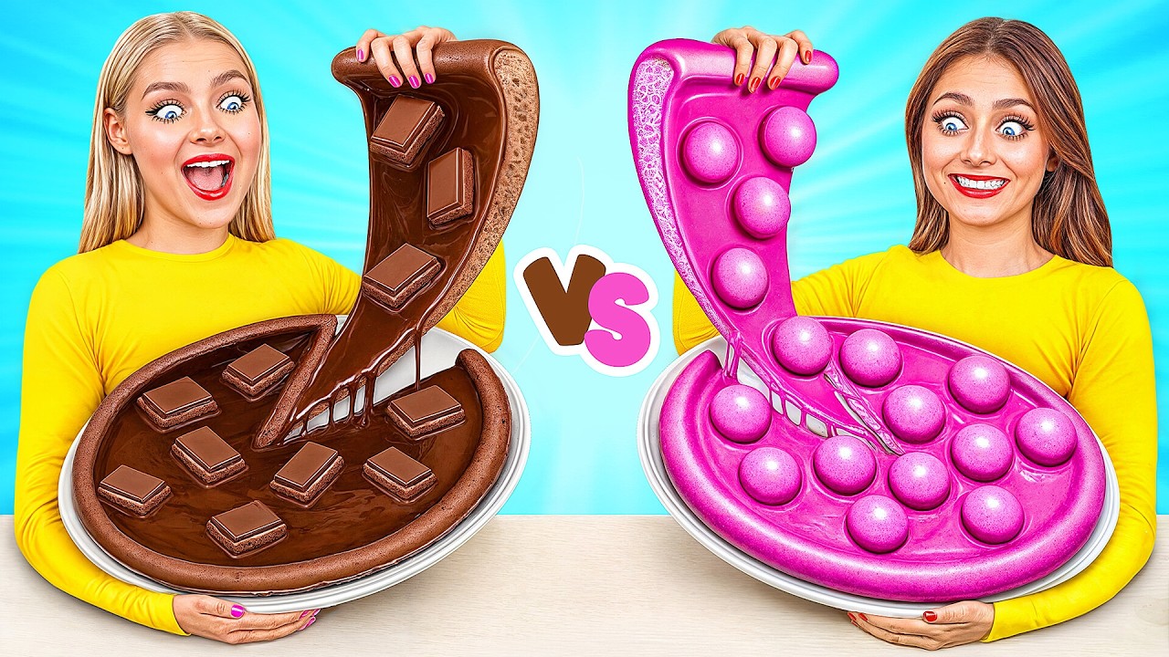 Real Food vs Chocolate Food Challenge | Prank Wars by Choco DO - YouTube