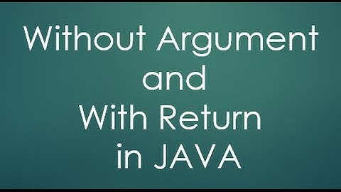 31  Without Argument With Return