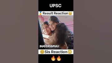 UPSC Result Reaction After Selection 😱 #upsc #shorts #trending #viral #motivation #shortvideo #pw