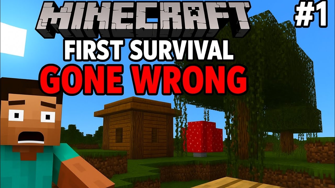 MINECRAFT first survival series GONE WRONG 😵. - YouTube
