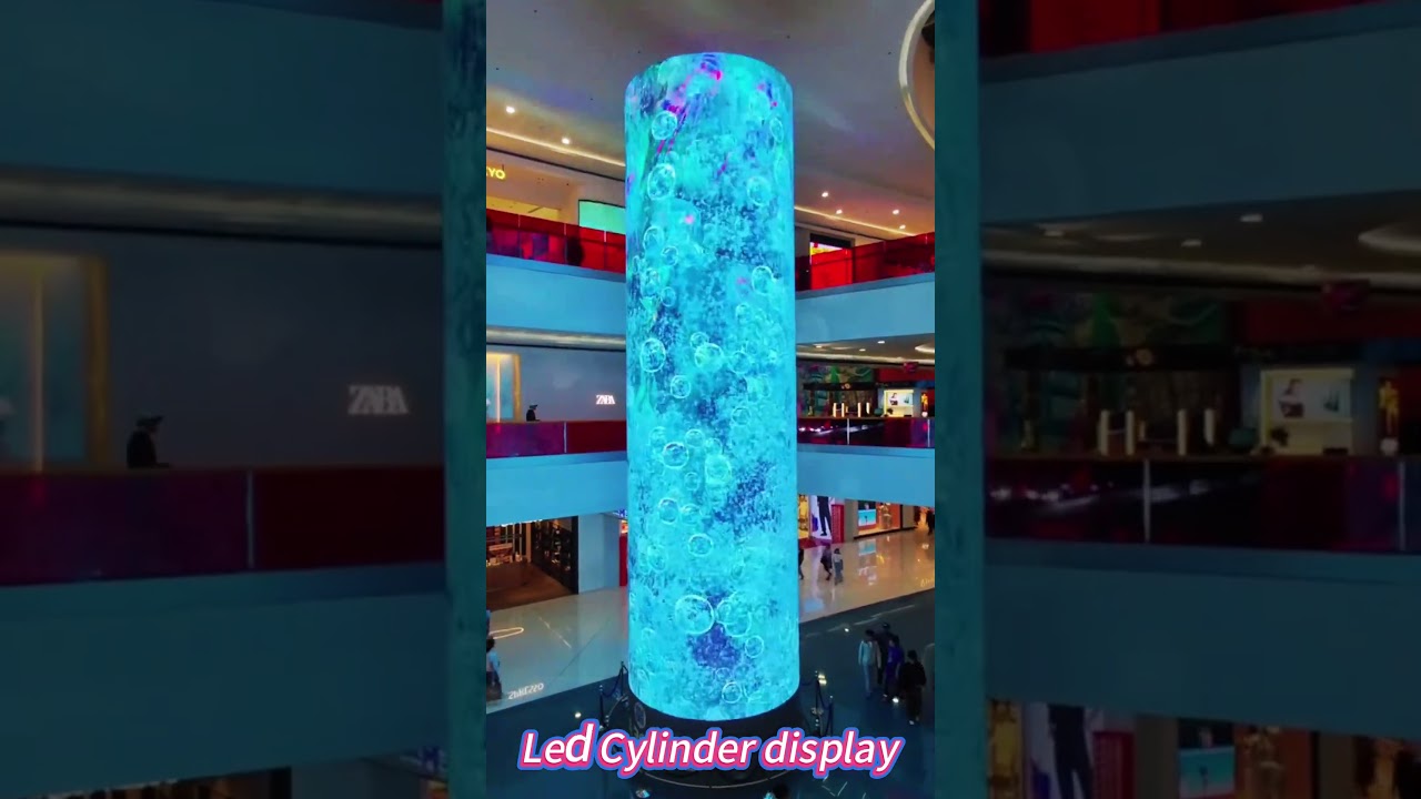 Flexible led tile & led cylinder display  