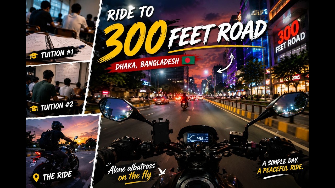 Tuition to Night Ride | 300 Feet Road Vlog - YouTube