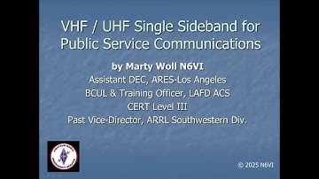 VHF-UHF SSB for EmComm ~ 11/12/2025