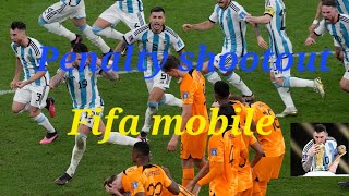 Penalty shootout.  Argentina 1-1(4-3) Netherlands World cup 2026#messi #fifaworldcup #fifa23