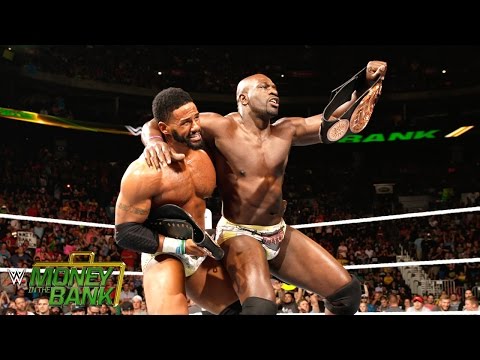 WWE Network: The Prime Time Players celebrate winning the WWE Tag Team Title: Money in the Bank 2015